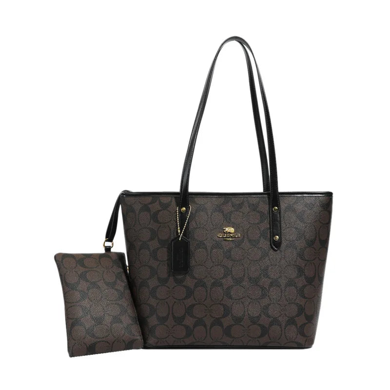 Luxury Designer Women'S One Shoulder Handbag Printed Vintage Paris Fashion Tote Bags Large -Capacity Portable Bag Cluch Bag Purs